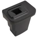 vidaXL Lakťová opierka do auta čierna 17x32x(37-53) cm ABS