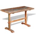 vidaXL Jedálenský stôl s podstolinou, recyklovaný masív 120x58x78 cm