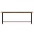 vidaXL Pracovný stôl 220x55x81,5 cm masívny buk a kov