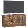 vidaXL TV skrinka Dymový dub 99 x 34,5 x 47 cm Kompozitné drevo