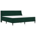 vidaXL Rám postele s matracom Tmavozelená 200 x 200 cm Zamat