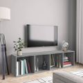 vidaXL Knižnica/TV skrinka sivá sonoma 143x30x36 cm spracované drevo