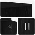 vidaXL Highboard Čierny dub 70 x 42,5 x 185 cm Kompozitné drevo