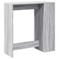 vidaXL Barový stôl s policami sivý sonoma 101x40x103,5cm kompoz. drevo