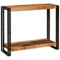 vidaXL Konzolový stôl Hnedá 90 x 33 x 75 cm Masívne mango drevo