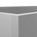 vidaXL Kvetináč strieborný 62x47x46 cm pozinkovaná oceľ