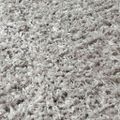 vidaXL Chlaptý koberec s vysokým vlasom sivý 100x200 cm 50 mm