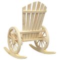 vidaXL Záhradná hojdacia stolička Adirondack jedľový masív