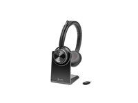 Savi 7300 series - slúchadlá s mikrofónom - náhlavné - DECT - bezdrôtové - adaptér USB-A cez DECT - čierna - certifikované UC