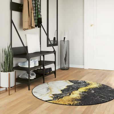 vidaXL Koberec prateľný viacfarebný Ø 120 cm