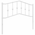 vidaXL Kovové náhradné čelo postele biele 107 cm