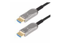 CMP In Wall HDMI 2.1/2.0 kábel (8K-A-100F-HDMI-CABLE) - Ultra High Speed - HDMI kábel - HDMI s kolíkmi (samec) do HDMI s kolíkmi (samec) - 30.4 m - hybridná meď/optické vlákno - čierna - Active Optical Cable (AOC), podpora 4K120Hz, podpora 8K60Hz, podpora 4K60Hz