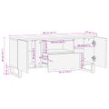 vidaXL TV skrinka Hnedá 105 x 33 x 46 cm Masívne mango drevo