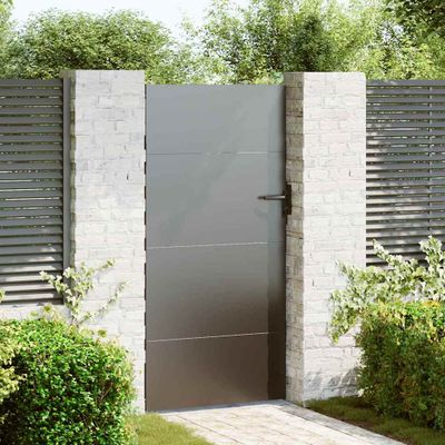 vidaXL Záhradná brána 85 x 200 cm Povrchovo upravená oceľ Zamykateľné
