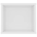 vidaXL Závesná TV skrinka, lesklá biela 100x30x26,5cm kompozitné drevo