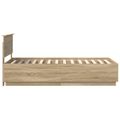 vidaXL Rám postele Sonoma dub 70 x 190 cm Kompozitné drevo