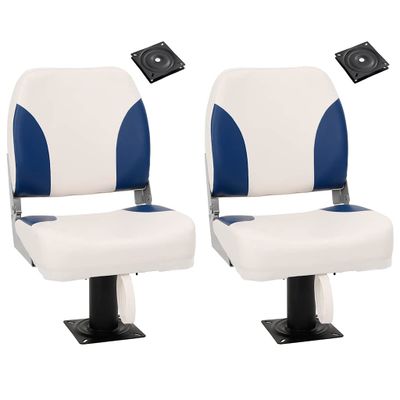vidaXL Sedadlá do člna 2 ks s podstavcom, otočné o 360°