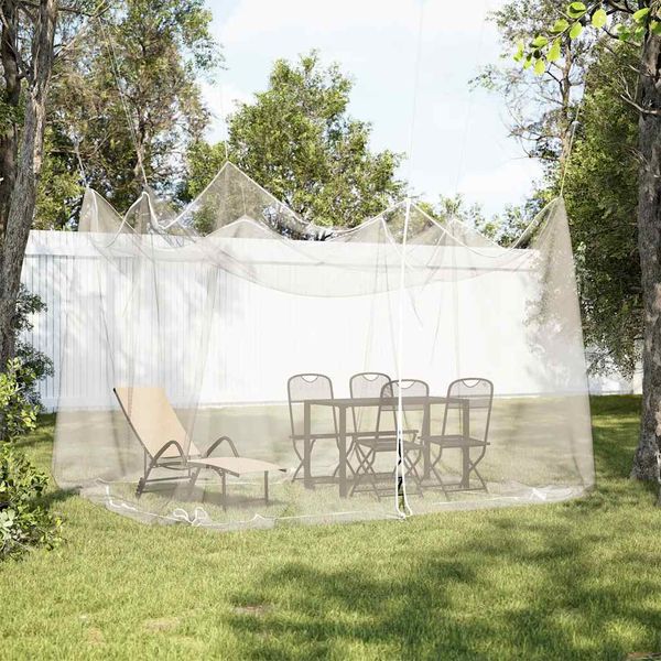 vidaXL Moskytiéra do exteriéru 220 ôk biela 300x300x250 cm