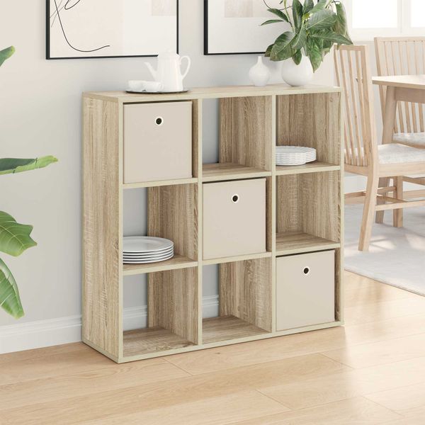 vidaXL Servírovacia skriňa so zásuvkou Sonoma dub 88,5 x 29 x 84,5 cm