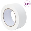 vidaXL Pásky na maliarske maskovanie 24 ks Biela 50 mm x 50 m Papier
