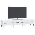 vidaXL TV skrinka Biela 147 x 34,5 x 30 cm Kompozitné drevo
