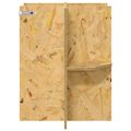 vidaXL Základňa terária s poličkou Hnedá 40 x 40 x 50 cm OSB