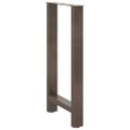 vidaXL Nohy barového stola, prírodná oceľ, 2 ks, 50 x (90-91) cm, oceľ