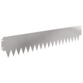 vidaXL Obrubník trávnika 10 ks 103 x 20 cm Oceľ Strieborná