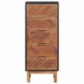 vidaXL Komoda 45x32x115 cm akáciový masív a MDF