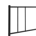 vidaXL Kovové náhradné čelo postele čierne 75 cm