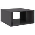 vidaXL Konferenčné stolíky 4ks lesklé sivé 33x33x33cm kompozitné drevo