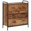 vidaXL Servírovacia skriňa Staré drevo 97 x 33 x 81 cm