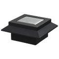 vidaXL Vonkajšie solárne svietidlá 6 ks čierne 12 cm LED štvorcové