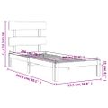 vidaXL Posteľ bez matraca 90x200 cm masívna borovica