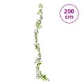 vidaXL Kvetinové girlandy 6 ks, fialové 200 cm