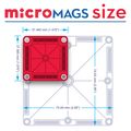 Magnetická stavebnica microMAGS Travel Set 26 dielov