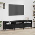 vidaXL TV skrinka so zásuvkou Čierny dub 150 x 30 x 45 cm