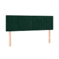 vidaXL Posteľný rám boxsping s matracom tmavozelený 140x190 cm zamat