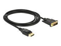 Adaptérový kábel - jeden spoj - DisplayPort (M) na DVI-D (M) - DisplayPort 1.2a - 2 m - pasívny - čierna