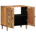vidaXL Kúpeľňová skrinka pod umývadlo Prírodná 62 x 33 x 58 cm