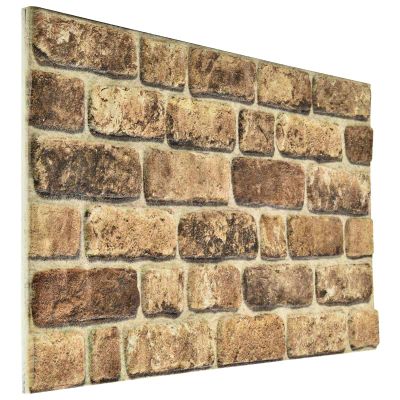 vidaXL Nástenné panely 10 pcs Tmavý piesok 100 x 50 cm EPS pena