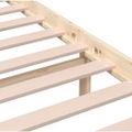 vidaXL Posteľný rám 180x200 cm Super King masívne drevo