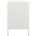 vidaXL Komoda biela 68x39x58,5 cm oceľ valcovaná za studena