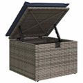 vidaXL Súprava záhradných pohoviek 8 ks Šedá a námornícka modrá