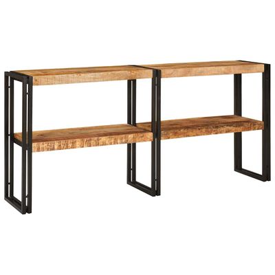 vidaXL Konzolový stôl Hnedá 160 x 33 x 75 cm Masívne mango drevo