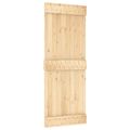 vidaXL Posuvné dvere Prírodná a biela 80 x 210 cm