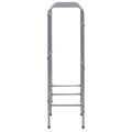 vidaXL Skladovací regál na 6 prepraviek strieborný 96x33x116 cm oceľ