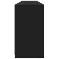 vidaXL Komoda s LED svetlami čierna 181,5x37x67 cm