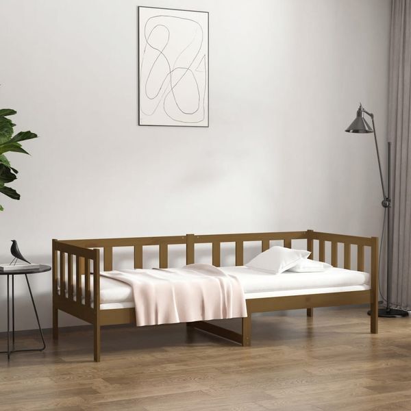 vidaXL Denná posteľ medovo-hnedá 80x200 cm borovicový masív