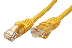 UTP patchkabel kat. 6, LSOH, žltý, 0,5m